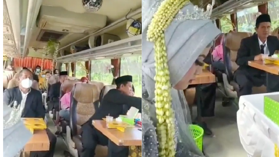 Viral Menikah di Bus