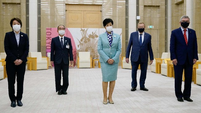 FOTO: Ratu Senam AS Disambut Prokes Ketat di Olimpiade Tokyo