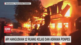 VIDEO: Api Hanguskan 12 Ruang Kelas & Asrama Ponpes