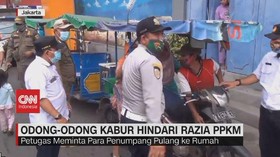 VIDEO: Odong-Odong Kabur Hindari Razia PPKM