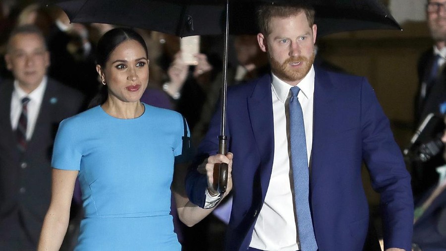 FILE - In this March 5, 2020, file photo, Britain's Prince Harry and Meghan, Duchess of Sussex, arrive at the annual Endeavour Fund Awards in London. Meghan and Prince Harry’s second Netflix project will focus on a 12-year-old girl’s adventures in an animated series. The Duke and Duchess of Sussex’s Archewell Productions announced Wednesday, July 14, 2021, that the working title “Pearl” will be developed for the streaming service. (AP Photo/Kirsty Wigglesworth, File)