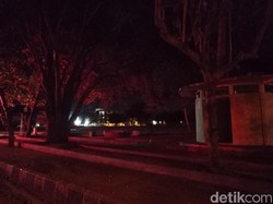 Cegah Kerumunan, Lampu Ruang Publik di Pangandaran Dimatikan