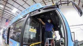 FOTO: Bus Listrik Jadi Kunci Agenda Hijau Joe Biden
