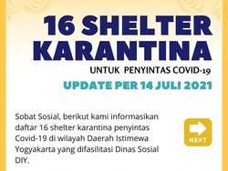 Begini Syarat dan Cara Daftar Isolasi Corona di 16 Shelter DIY