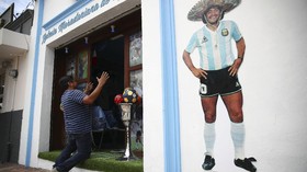 FOTO: Gereja Diego Maradona Berdiri di Meksiko
