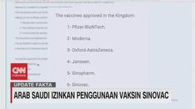 VIDEO: Arab Saudi Izinkan Penggunaan Vaksin Sinovac