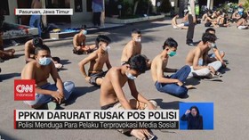 VIDEO: Protes PPKM Darurat Rusak Pos Polisi