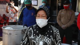 Mensos Libatkan Karang Taruna untuk Perkuat Dapur Umum