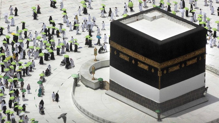 Persiapan Ibadah Haji 2021. (AP/Amr Nabil)
