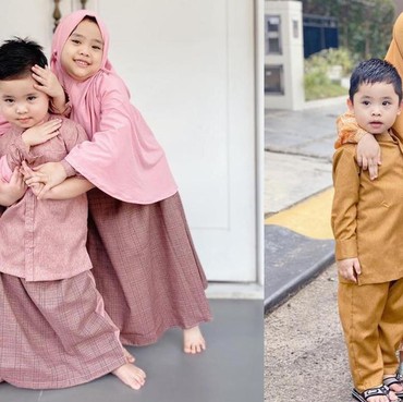 Potret Gemoy Anak-anak Oki Setiana Dewi Kompak Pakai Baju Kembaran