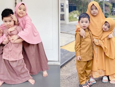 Potret Gemoy Anak-anak Oki Setiana Dewi Kompak Pakai Baju Kembaran