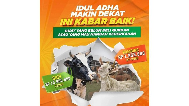 Lembaga kemanusiaan ACT dan Global Qurban mempermudah umat Islam di Indonesia untuk berkurban melalui promo flash sale pada situs globalqurban.com.