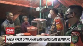 VIDEO: Razia PPKM Diwarnai Bagi Uang dan Sembako