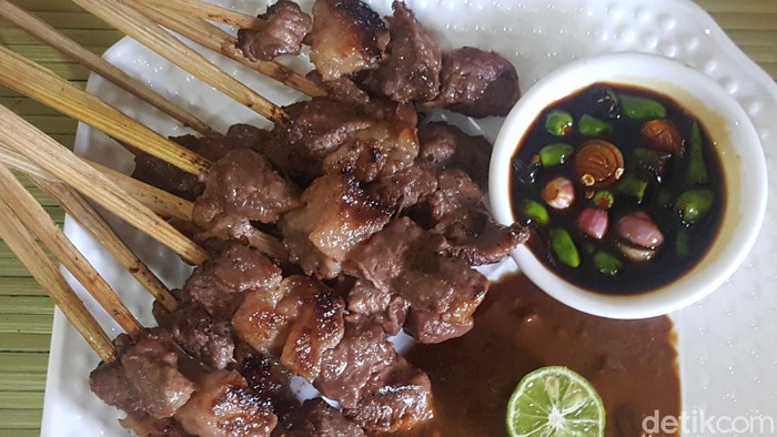 Resep Sate Sapi Bumbu Kacang.