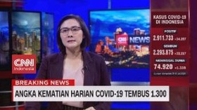 VIDEO: Angka Kematian Harian Covid-19 Tembus 1.300
