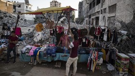 FOTO: Geliat Penduduk Jalur Gaza Sambut Iduladha