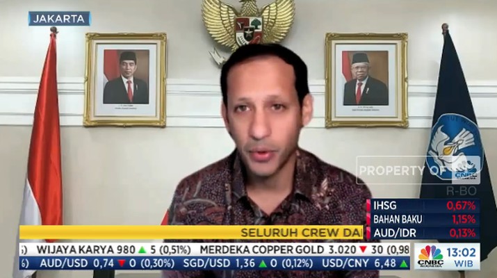 Menteri Pendidikan, Kebudayaan, Riset dan Teknologi (Mendikbudristek) Nadiem Makarim