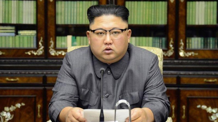 Di sini tak ada gaya rambut seperti milik Korea Selatan, kata Kim Jong-un (AFP via Getty Images)