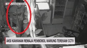 VIDEO: Aksi Kawanan Remaja Pembobol Warung Terekam CCTV