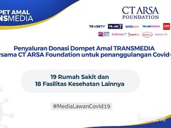 Dompet Amal Transmedia-CT ARSA Beri Bantuan Penanganan COVID-19 Tahap ke-10