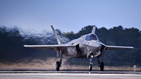 FILE - SEPTEMBER 28: It was reported than an F-35 U.S. military plane has crashed near the Marine Corps Air Station in Beaufort, South Carolina. According to the Beaufort County Sheriff's Office, the pilot ejected safely. BEAUFORT, SC - MARCH 07: (EX