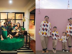 Outfit Keluarga Ryan Delon & Sharena, Pakai Jersey Kembaran Saat Nobar