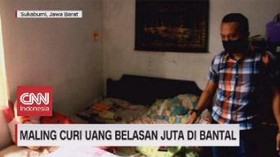 VIDEO: Maling Curi Uang Belasan Juta di Bantal