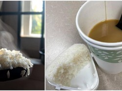 Unik! Wanita Ini Punya Kebiasaan Makan Nasi Direndam Kopi