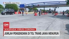 VIDEO: Jumlah Pengendara di Tol Trans Jawa Menurun