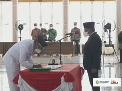 Lantik Bupati-Wabup Madina dan Labusel, Edy Minta Jangan Cuma Akur 3 Bulan