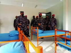 Tempat Isolasi TNI AL di Surabaya Berdaya Tampung 800 Pasien Segera Rampung