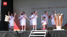 VIDEO: Upacara Kirab Obor Terakhir Jelang Olimpiade Tokyo