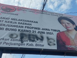 Polda Jatim Back Up Penyelidikan Kasus Vandalisme Open BO di Baliho Puan Maharani