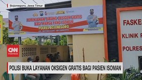 VIDEO: Polisi Buka Layanan Oksigen Gratis Bagi Pasien Isoman