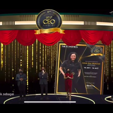Dirut Trans TV dan Trans7 Raih Penghargaan Best CEO Awards 2021