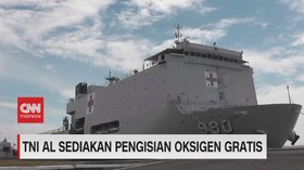 VIDEO: TNI AL Sediakan Pengisian Oksigen Gratis