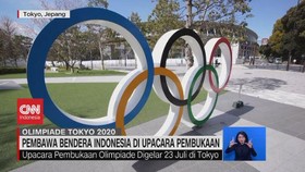 VIDEO: Pembawa Bendera Indonesia di Pembukaan Olimpiade Tokyo