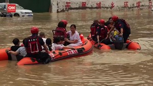 Banjir Bandang Terjang China, 16 Tewas 18 Hilang