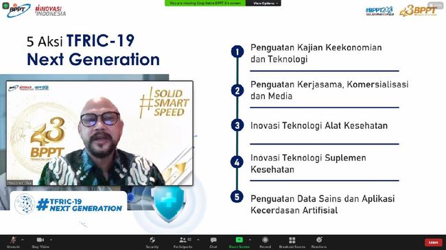 BPPT Kembangkan 4 Produk Inovasi Atasi Pandemi Covid-19