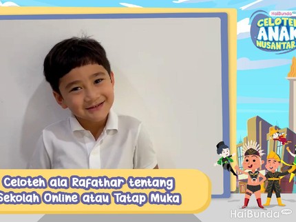 Celoteh Rafathar Saat Harus Memilih Sekolah Online atau Tatap Muka, Jawabnya...