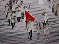 FOTO: Kirgistan-Tajikistan Tanpa Masker di Upacara Olimpiade