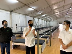 Jokowi Tinjau Rumah Oksigen Gotong Royong di Jaktim, Bisa Tampung 500 Pasien