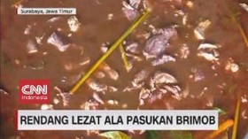 VIDEO: Rendang Lezat Ala Pasukan Brimob