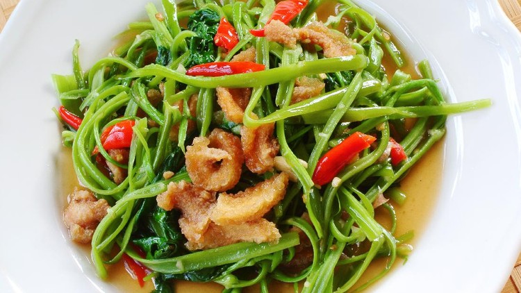 Resep Tumis Kangkung Ikan Asin Resep Tumis Kangkung Ikan Asin