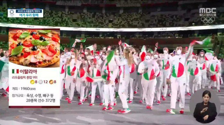 Pembukaan Olimpiade Tokyo 2020 ditayangkan oleh MBC TV nasional Korea Selatan seperti meroasting negara-negara lain. Yuk lihat!