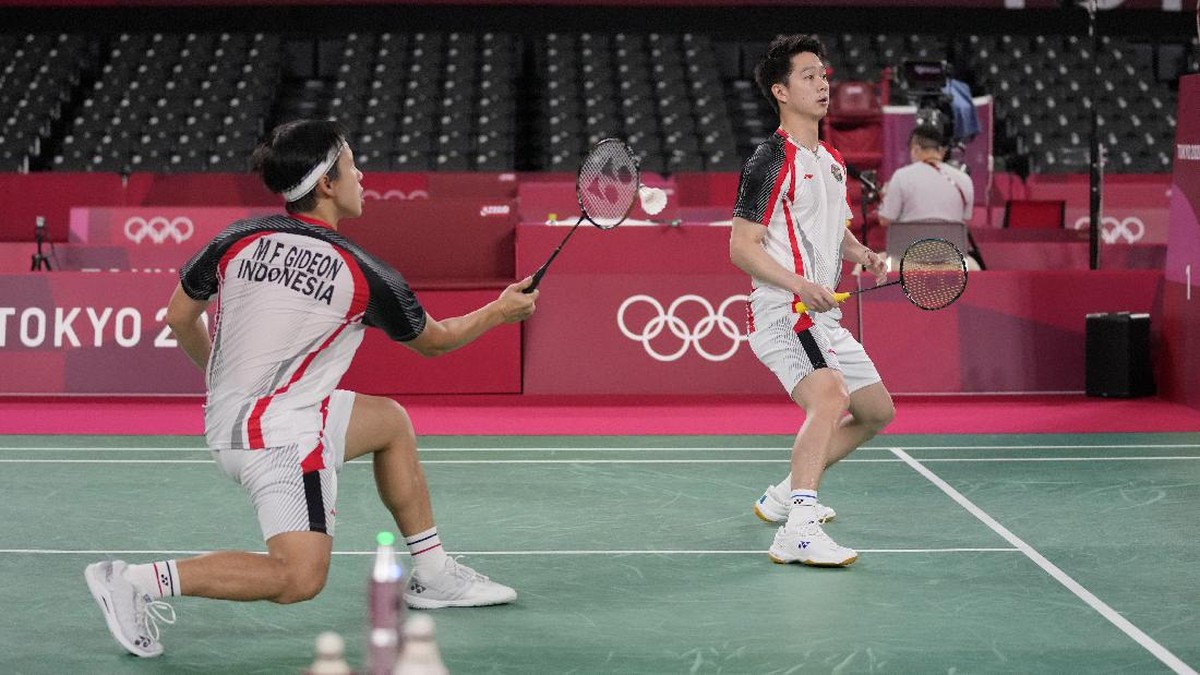 FOTO: Kevin/Marcus Perkasa ke Perempat Final Olimpiade Tokyo