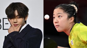 V BTS Dukung Atlet Olimpiade Tenis Meja Termuda Korsel