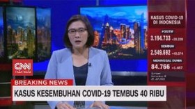 VIDEO: Kasus Kesembuhan Covid-19 Tembus 40 Ribu