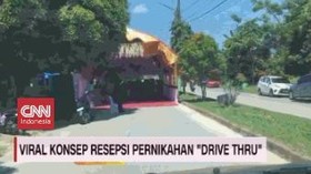 VIDEO: Viral Konsep Resepsi Pernikahan Drive Thru