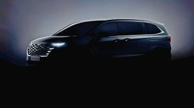 Hyundai merilis foto penggoda Custo, MPV yang diduga menjadi pengganti H-1.